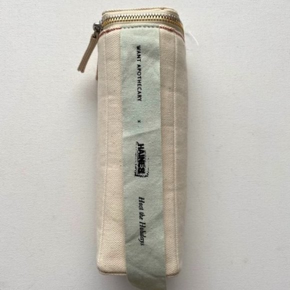 Want Apothecary X  Haines Canvas Zip Case - Picture 1 of 2